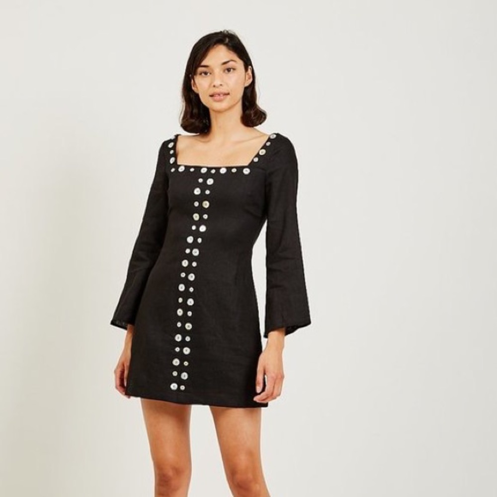 Staud Chiara Linen Dress, Size US 2, New and Never Worn